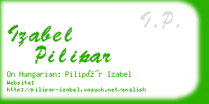 izabel pilipar business card